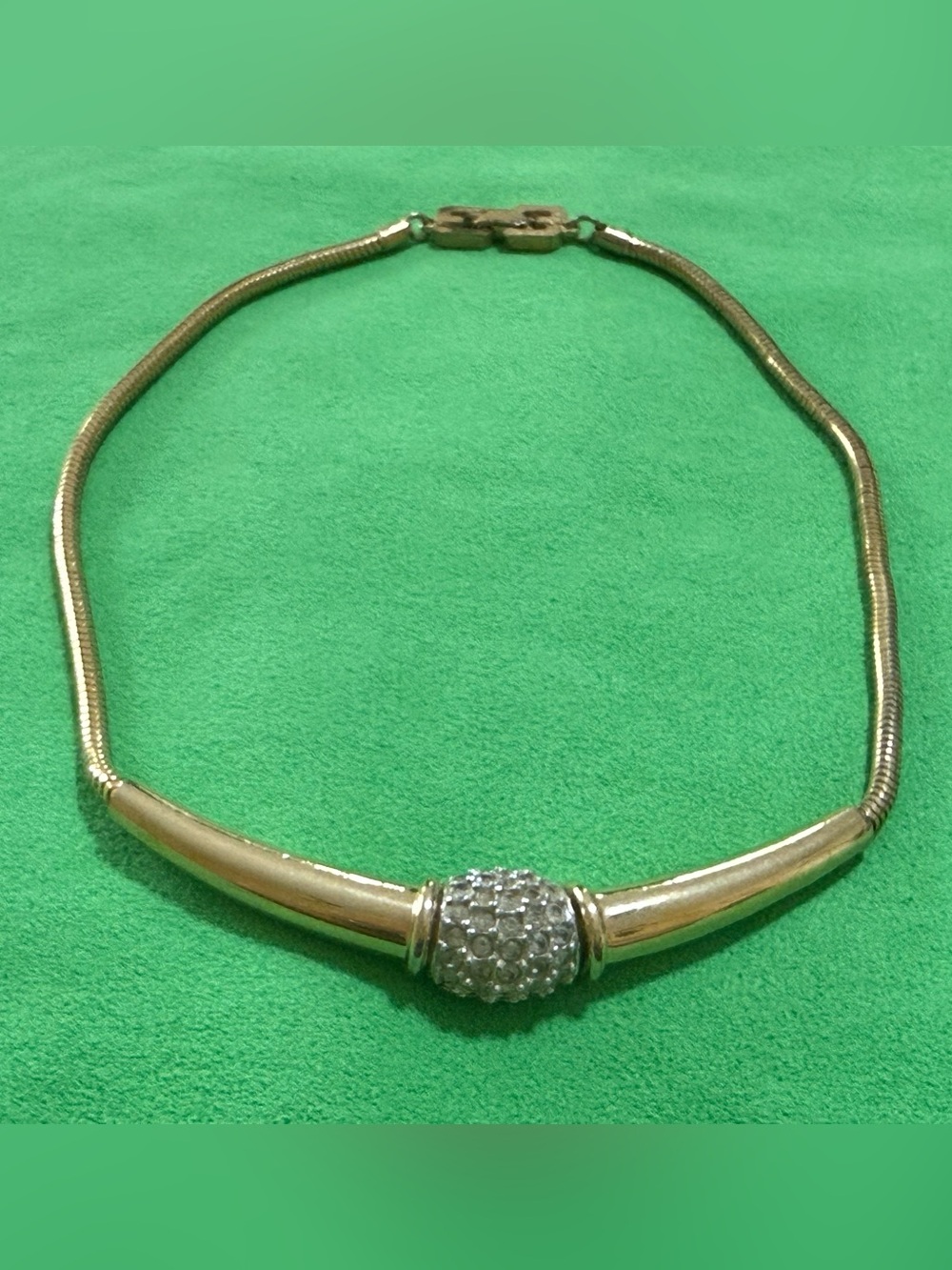 Vintage Givenchy Goldtone Choker Necklace